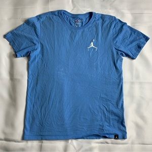 Air Jordan Blue Basketball Casual Size: Medium Shirt